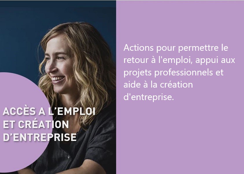 Accès à l'emploi et création d'entreprise